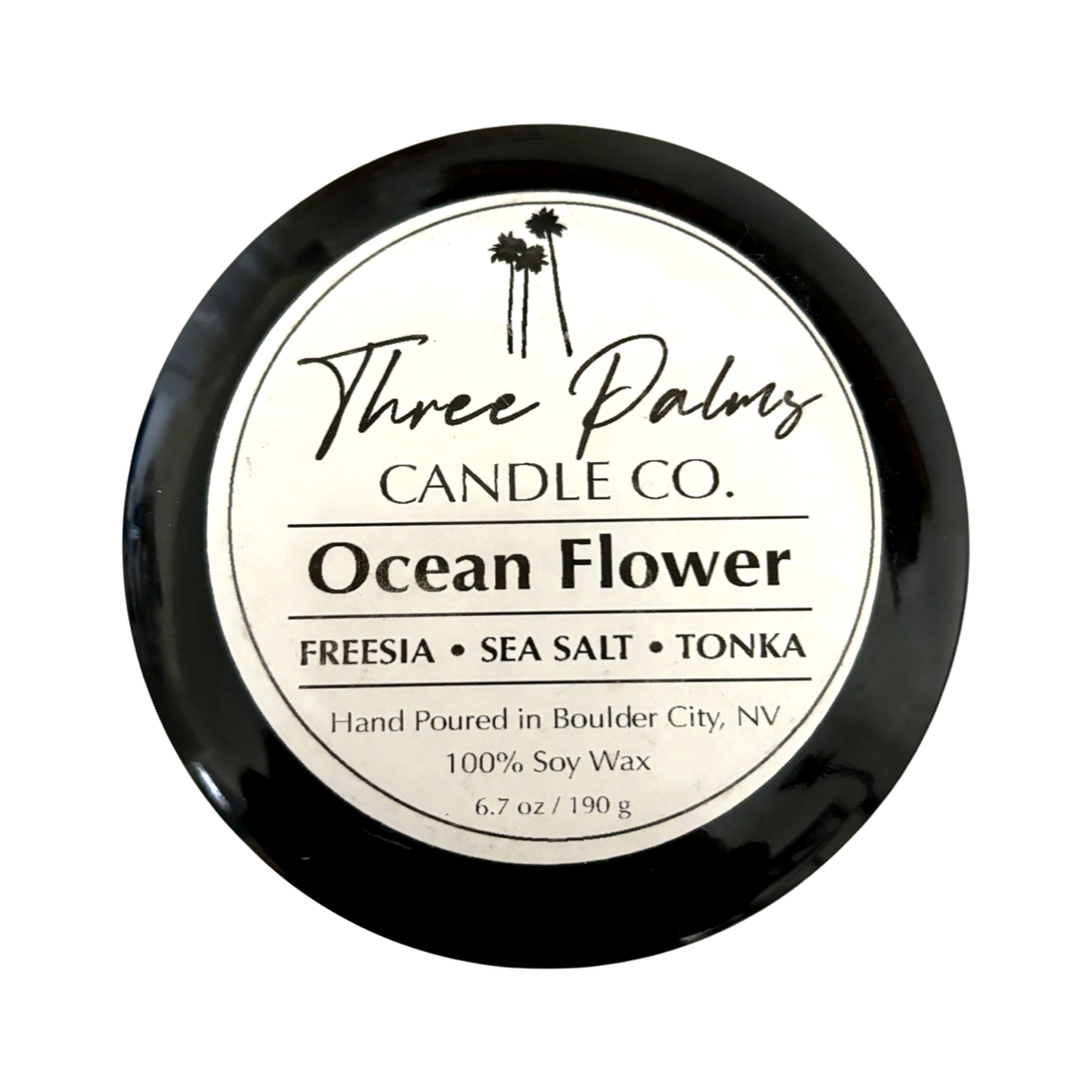 Ocean Flower Black Tin 6.7 oz
