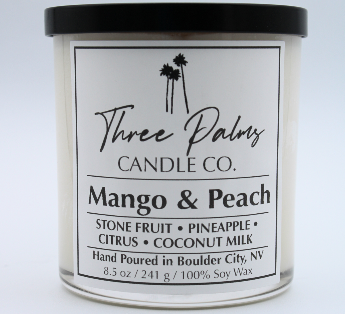 Mango & Peach 8.5 oz Glass Vessel